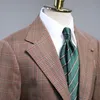 Mens Blazers Groom Tuxedos Two-Button Groomsmen Custom Made Slim Fit Best Man Suit Wedding Men's Bridegroom 2 Pcs Suits (Jacket+Pants)
