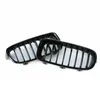 2 stycke blank svart auto bil främre stötfångare mesh grillgaller för 3 series F30 F31 F35 Racing Grilles Grills 2012+