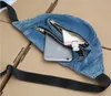 Taille Taschen 3 teile/los Frauen Demin Plain Casual Fanny Pack 2 farben Cowboy Top Zipper Brust Taschen1