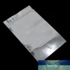 100Pcs Silver Mylar Zip Lock Storage Bags Aluminum Foil Food Grocery Stand Up Reclosable Zipper Packaging Gifts Bags