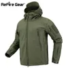 Refire Gear Camouflage Militaire Jas Mannen Waterdichte Soft Shell Tactical Jacket US Army Kleding Winter Fleece Jas Windbreaker 201218