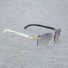 Drobne akcesoria Naturalne okulary Drewna Mężczyźni Czarny Biały Buffalo Róg Oversize Starożytne Kwadratowe Eyeglasses Oculos Gafas Akcesoria Francuski