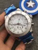 nuovo orologio meccanico automatico misura 44mm caricatrice automatica cinturino in acciaio pregiato 316 orologio meccanico sportivo da uomo