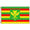 Hawaii Kanaka Maoli Flags Banners 3X5FT 100D Polyester Fast Shipping Vivid Color With Two Brass Grommets