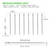 Anblub 30cm 50cm Vattentät Meteor Dusch Regn 8 Tube LED-strängljus för utomhusferie Juldekoration Tree EU / US-Plug Y200903