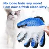 Pet Grooming Guanto Cane Gatto Pennello in silicone Pettine Capannone Rimuovi peli Deshedding Guanto Pet Dog Cat Animal Bath Cleaning Mitt Massage Tool CFYL0244