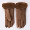 2020 New Winter Gloves Female Warm Polar Fleece Mittens Double Thick Plush Wrist Gloves Women Touch Screen Driving