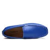 AGSAN Натуральные кожи мужские мокасины мокасины синие мужские вождения обувь большой размер 38-47 итальянские мокалы обувь ручной повседневной обуви ручной работы 201212