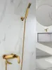 Bathroom Shower Sets Nordic Copper Light Luxury And Simplicity Golden Bathtub Faucet Simple Cold