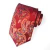 Mode affärsdräkt halsband män slipsar jacquard blommor ränder slipsar slips för män will och sandy