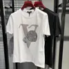 Męskie koszulki Projektant Summer Nowe koszulki Moda moda mrmerceryzowana bawełniana jakość krótkiego rękawu Tees Mężczyzna S-5xl WTHG