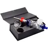 NC016 Deluxe Smoking Kits Plus Hand Pipe With 14mm Titanium Quartz Nail Ceramic Tips Dab Rig Portable Glass Water Bongs