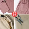 LYZCR pantalones sueltos de carga de las mujeres del verano 2020 pantalones vaqueros de color caqui de las mujeres s Harem pantalones de mezclilla de las mujeres Casual Harem pantalones femeninos LJ201029