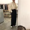 CHICEVER coréen chic style chemise pour femmes O cou lanterne manches surdimensionné pull ample femmes blouses 2020 mode nouveaux vêtements T200321