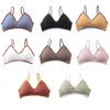 Kvinnor Teen Girls Sling Sports Bh Contrast Color Spaghetti Strap Yoga Underwear21109085653