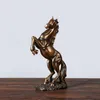 Decorative Objects & Figurines Horse Resin Sculpture Model Home Office Bar War Faith Statue Crafts Ornaments Animal Origami Modern Art Decor