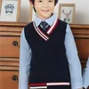 Linando estilo preppy um uniforme para kid japonês estilo britânico uniformes escola menino menina outfit roupa conjunto p324 201128