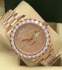 Hoge kwaliteit verkoop diameter 44mm mannen diamanten horloge wijzerplaat Mantianxing automatische machines mannen mode sport horloges279d