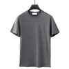 Abbigliamento Camicia con fondo T-shirt per gli amanti del distintivo della bussola con ricamo solido T-shirt in cotone a maniche corte estive casual sciolte Top da uomo di base semplice con scollo tondo