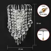 Luces led E14 moderne cristal miroir en acier inoxydable appliques lampes appliques luminaires pour couloir chevet salon 7821975