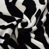 Coperta in feltro di visone morbido super confortevole Coperta floreale con motivo a strisce zebrato gettata sul divano / letto / viaggio traspirante LJ200819