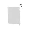 Drapeau de jardin blanc blanc 12x18 pouces 30x45cm, drapeaux de cour imprimés en Polyester par Sublimation sans poteau gratuit