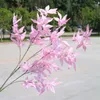 Artificial flower simulation 9 fork single thick stem maple leaf wedding decoration soft decoration artificial flower simulation plant