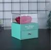 Blomma Smycken Box Present Wrap Unfade Rose With Surprise 100 Språk Jag älskar dig Halsband Konstig gåva för mamma flickvän