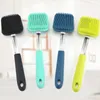 Silicone Cleaning Brush Kitchen Decreasing Dish Brush Handle Wash Pot Brushes Kitchens Gadgets Can Be Hung RRB14285