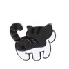 Creative Cute Cartoon Dripping Oil Cat Brooch Badge Pin with Accessories