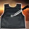 10PCSlot Hard Stabproof Vest Zwart Outdoor Tactische persoonlijke zelfverdediging Veiligheidsvesten STABBEPASSING KLEREN Anti Cut Wungsten Steel