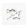 Dancing Smooth Sea Starfish Charms Heart 100pcs/Lot 14x31.5mm tibetana Aragosta flottante in argento Floating Clasps per vetro vivente C117 XVE9P