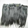 10pcs全体のまっすぐな波状織りインドの処理された人間の髪の延長ブラックカラー安い8032674