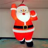 wholesale Boule gonflable suspendue de ballon gonflable de Santa avec la bande de LED et le ventilateur de la CE pour la décoration de scène de plafond de Noël