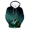 Mode-heren designer hoodies Nieuwe hete pokerclown Soul 2 jas haha Joker 3-D geprinte heren hoodie