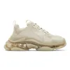 Nieuwe 2022 Clear Sole White Running Schoenen Man en Woman Beige Grijze Neon Groen Roze Fluorescentie Zwart Roze Contrasterende Kleuren