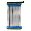 PCIE 16X PCI Express محول بطاقة PCI-e Riser Extender Cable مرنة 1x 4x 8x 16 ×