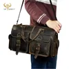 Valigette da uomo in pelle naturale design caffè da viaggio valigetta da lavoro borsa per computer grande per laptop attache portfolio tote messenger 1097