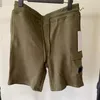 Men de bolso de zíper com uma lente calça curta Casual Cotton Goggle Removable Men Shorts Black Green