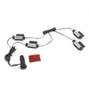 Universal 4PCS / Set 3 LED Car Charge Accessoires intérieurs Plancher décoratif lampe de la lampe de la lampe gratuite