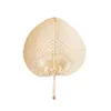 120pcs Party Favor Palm Leaves Fans Handmade Wicker Natural Color Palm-Fan Traditional Chinese Craft Wedding Gifts RRD13134