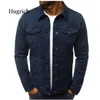 Vestes pour hommes Manteaux en denim Veste en jean grande taille Style occidental classique Street Club Trucker Solid Coat Outwear