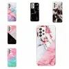 Étuis de téléphone en marbre de mode pour iPhone 15 Plus 14 13 Pro Max Samsung S22 Plus Ultra A13 A33 A53 5G Fleur Soft IMD TPU Rock Stone Pattern Couverture arrière mobile