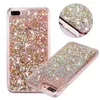 Quicksand Liquid Diamond PC Plástico PC para iPhone 7 i7 i7 mais 6 PLUS 6S bling glitter ouro folha estrela transparente tampa do telefone transparente