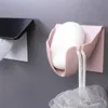 Moda Soap Suportes Drenagem de Água Caixas de sabão de plástico para casa de banho Montagem de parede de mesa top ferramentas de sabão
