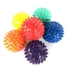 7.5 cm 6 Color fitness mano massaggio palla PVC Suole Hedgehog Allenamento sensoriale Grip La palla Palla fisioterapia portatile