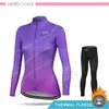 Abbigliamento da ciclismo Abbigliamento invernale da donna in pile a maniche lunghe in pile termico Abbigliamento da ciclismo Abbigliamento da bici da strada Mujer Maillot Uniform1