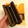 kort och mynt berömda design män läder handväska korthållare långa affärer