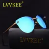 LVVKEE 2020 Märkesdesigner Polariserade solglasögon Rimless Women039S Glasses Metal Frame Steampunk Anti Bland Goggles UV4005996326