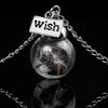 Wish dandelion Necklace Dandelion Glass Ball Necklaces pendant for women fashion jewelry